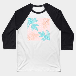 tropical leaves pattern Baseball T-Shirt